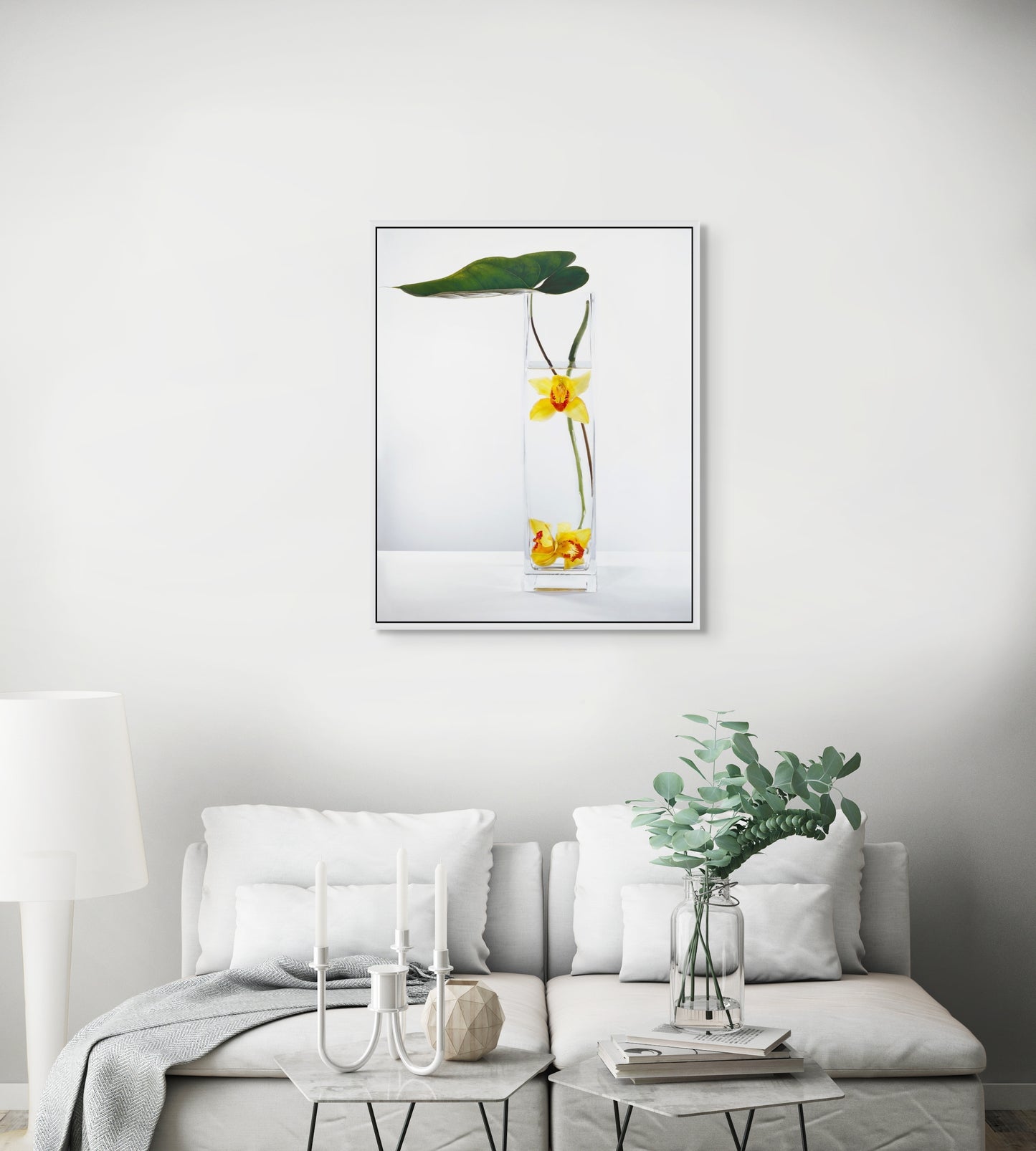 In Water Yellow Cymbidium Orchid