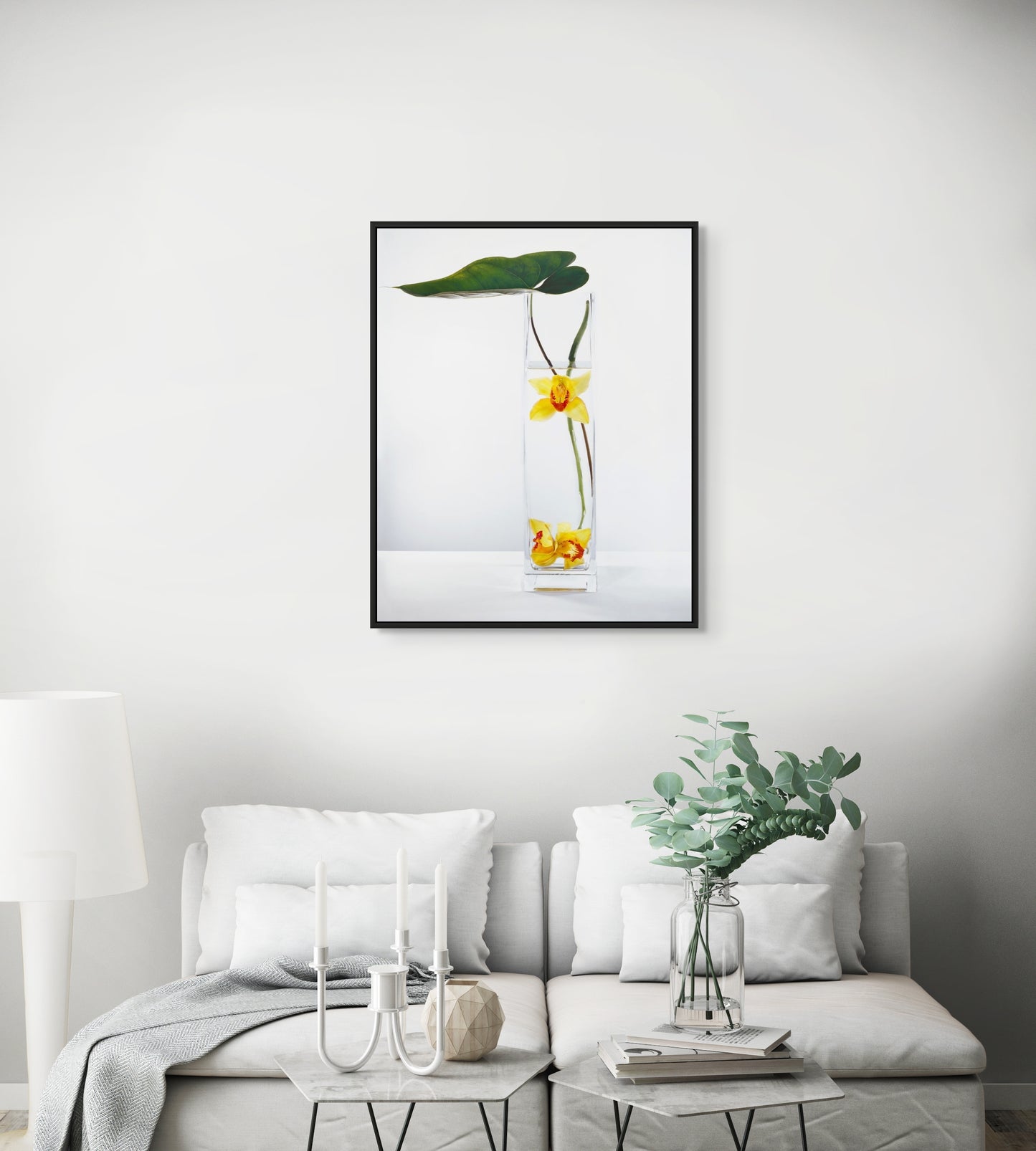 In Water Yellow Cymbidium Orchid